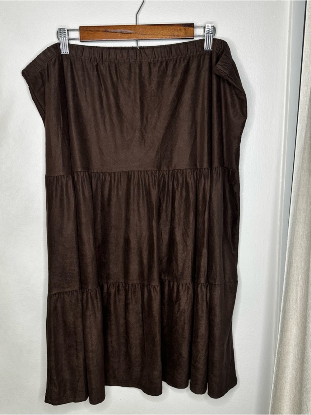 Double Take 3X Dark Brown Skirt
